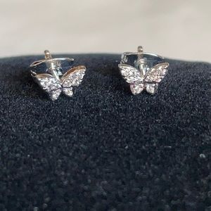 NEW - Adornia Butterfly Cubic Zirconia Stud Earrings